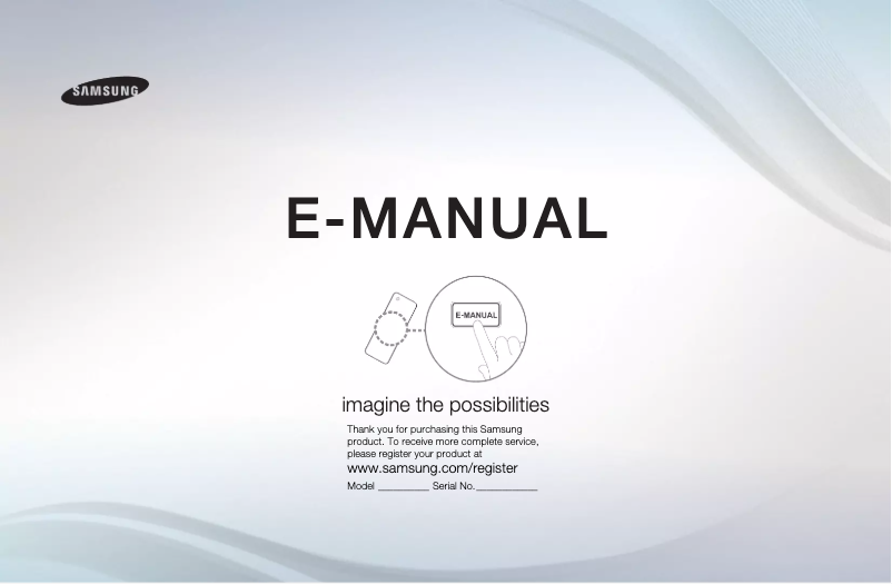 Image de la première page du manuel de l'appareil UE32D5000PW