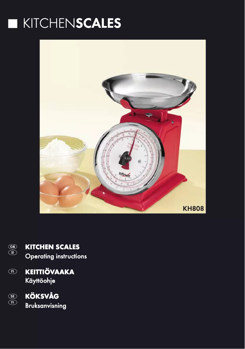 Página 1 del manual Manual de usuario Bifinett KH 808