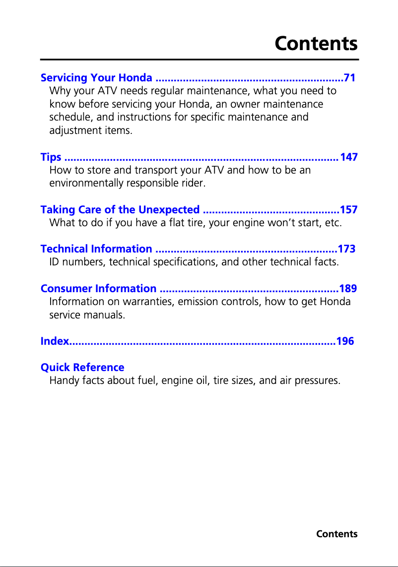 Página 1 del manual Manual de usuario Honda TRX250X (2013)