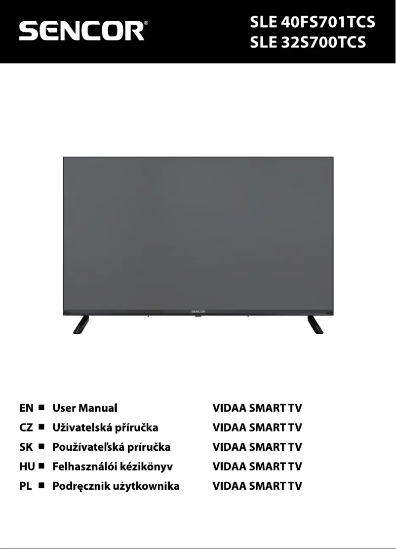 Image de la première page du manuel de l'appareil SLE 40FS701TCS