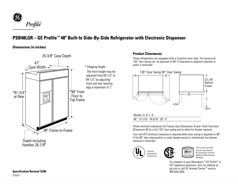 Imagen de la primera página del manual del dispositivo PSB48LGRWV
