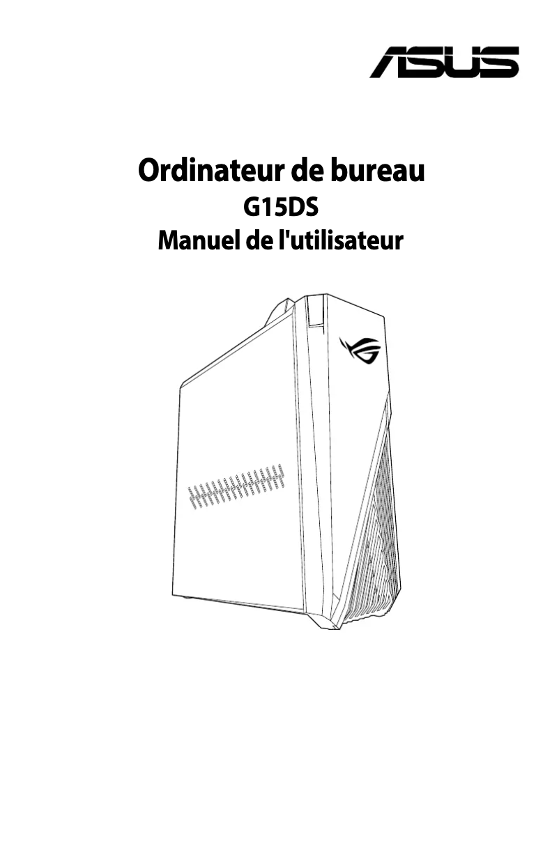 Page n°1 - Manuel utilisateur Asus G15DS