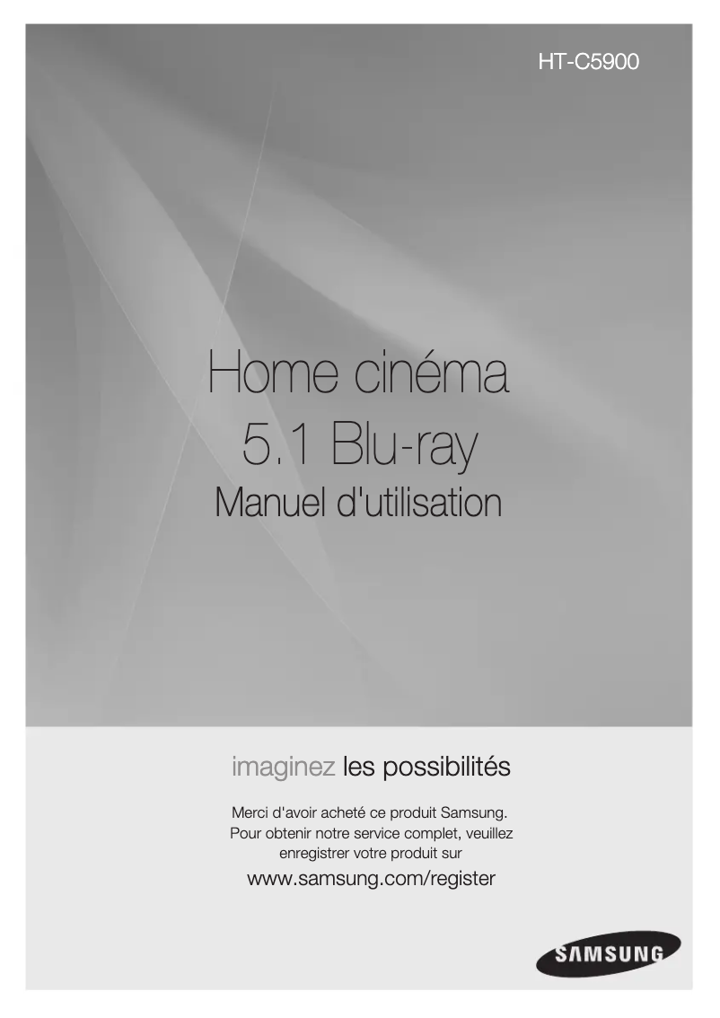 Page n°1 - Manuel utilisateur Samsung HT-C5900