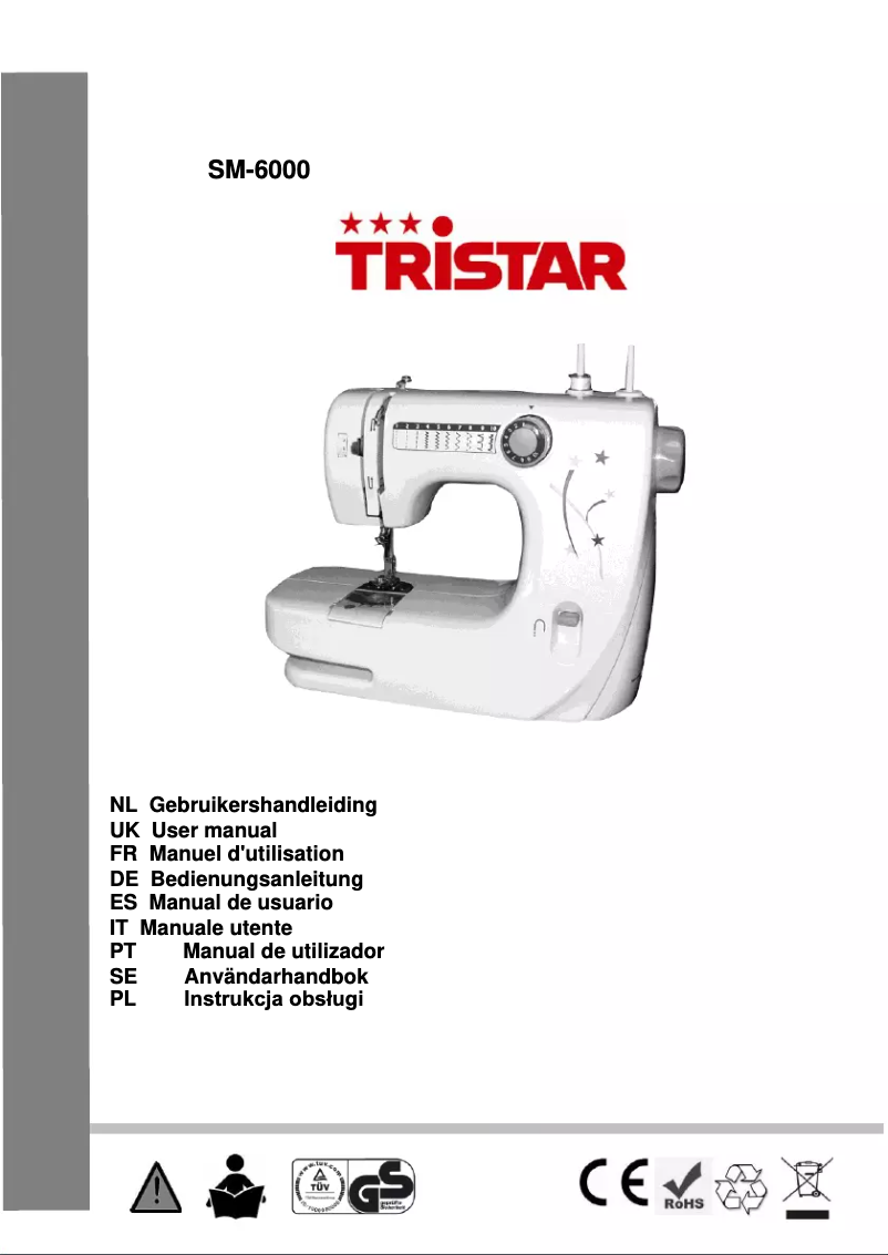 Page n°1 - Manuel utilisateur TriStar SM-6000