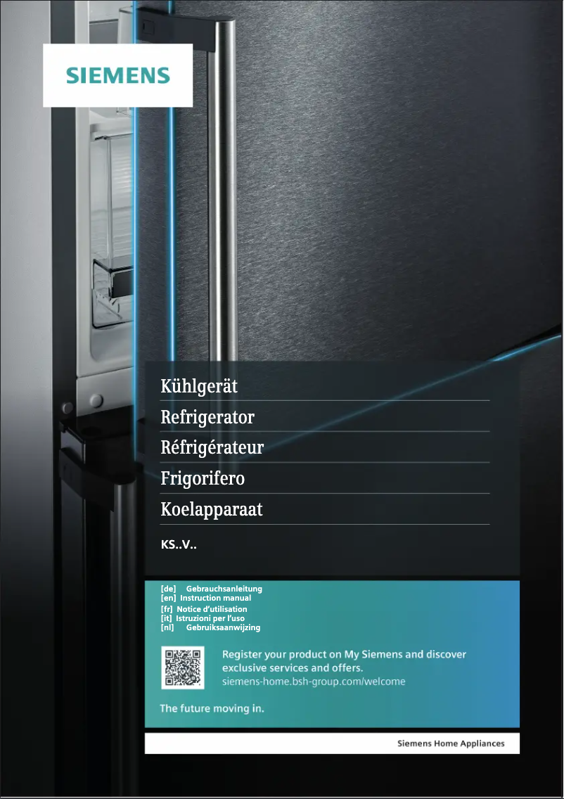 Page 1 de la notice Manuel utilisateur Siemens KS36VGXDP