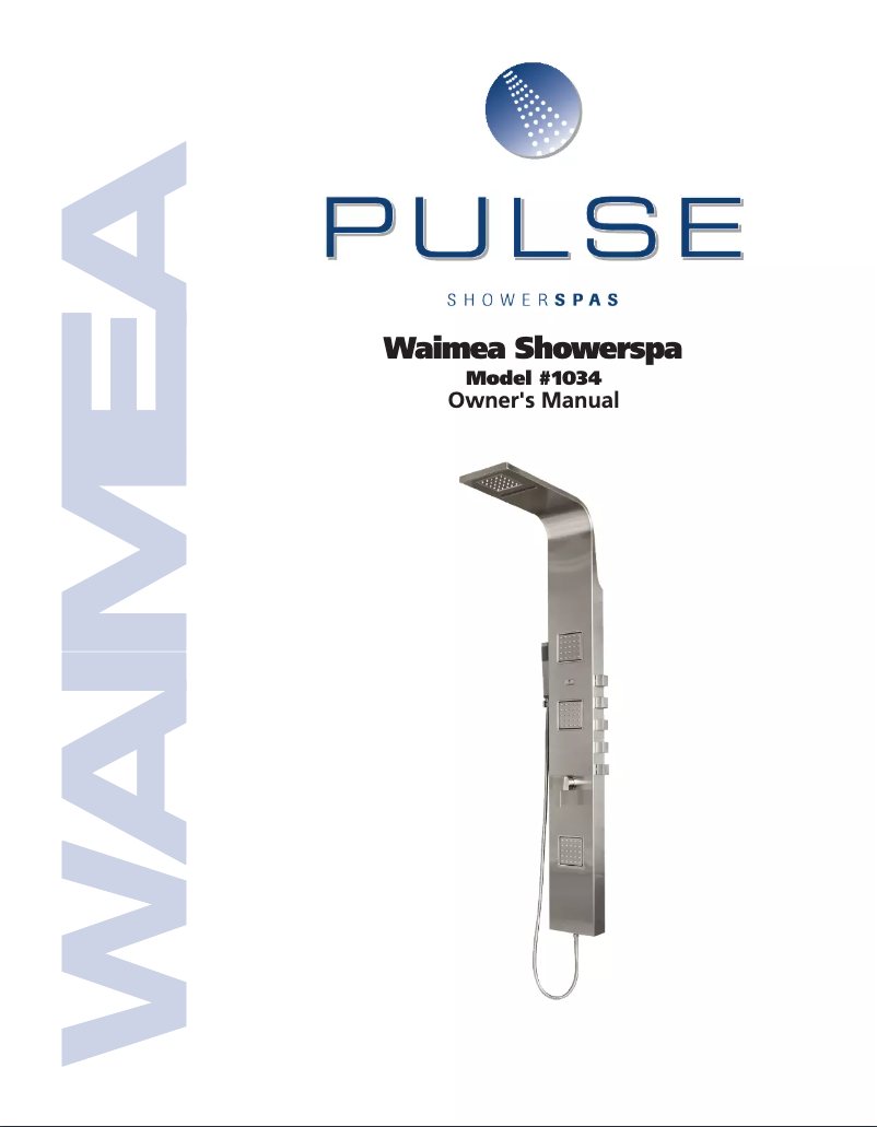 Page n°1 - Manuel utilisateur Pulse ShowerSpas 1034