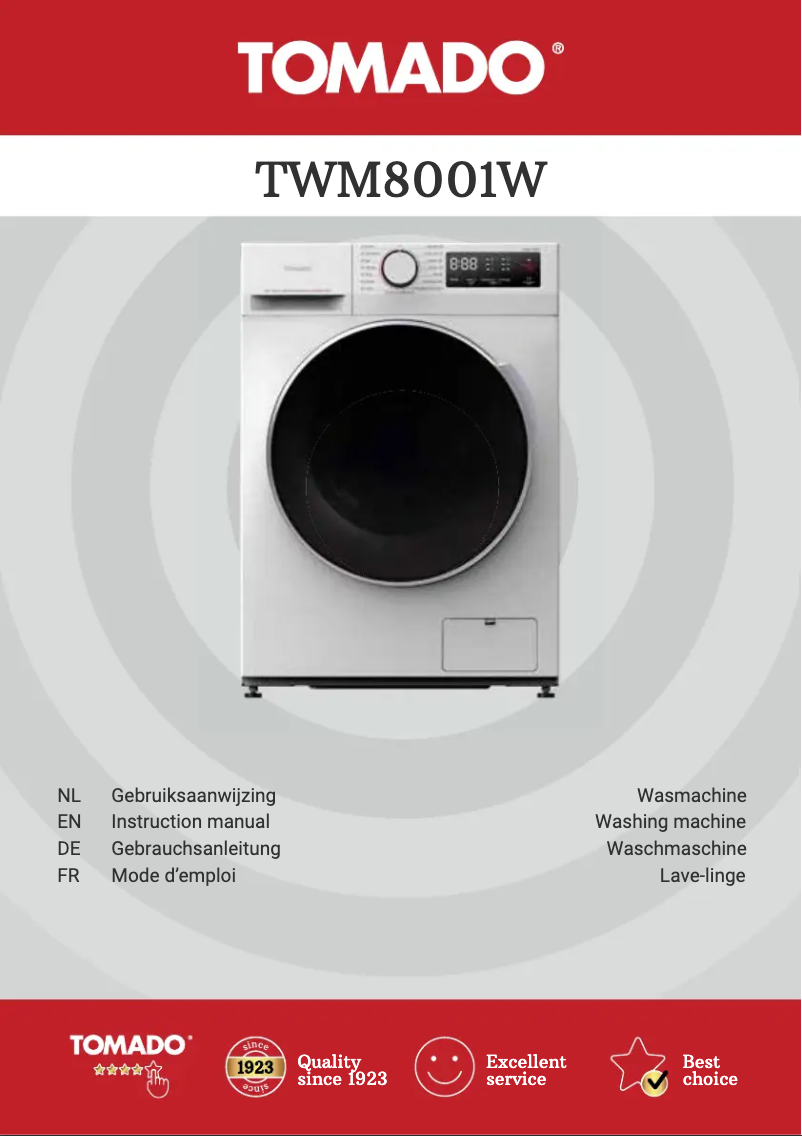Image de la première page du manuel de l'appareil TWM8001W