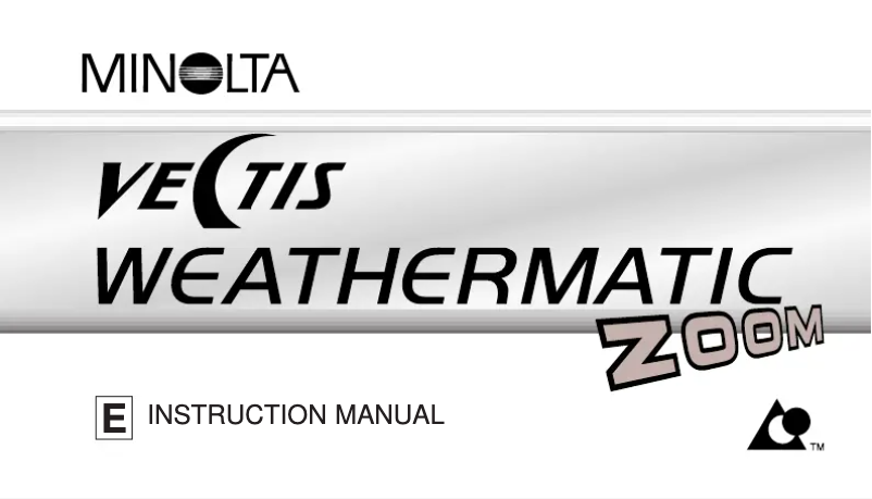 Page n°1 - Manuel utilisateur Konica Minolta Vectis Weathermatic Zoom