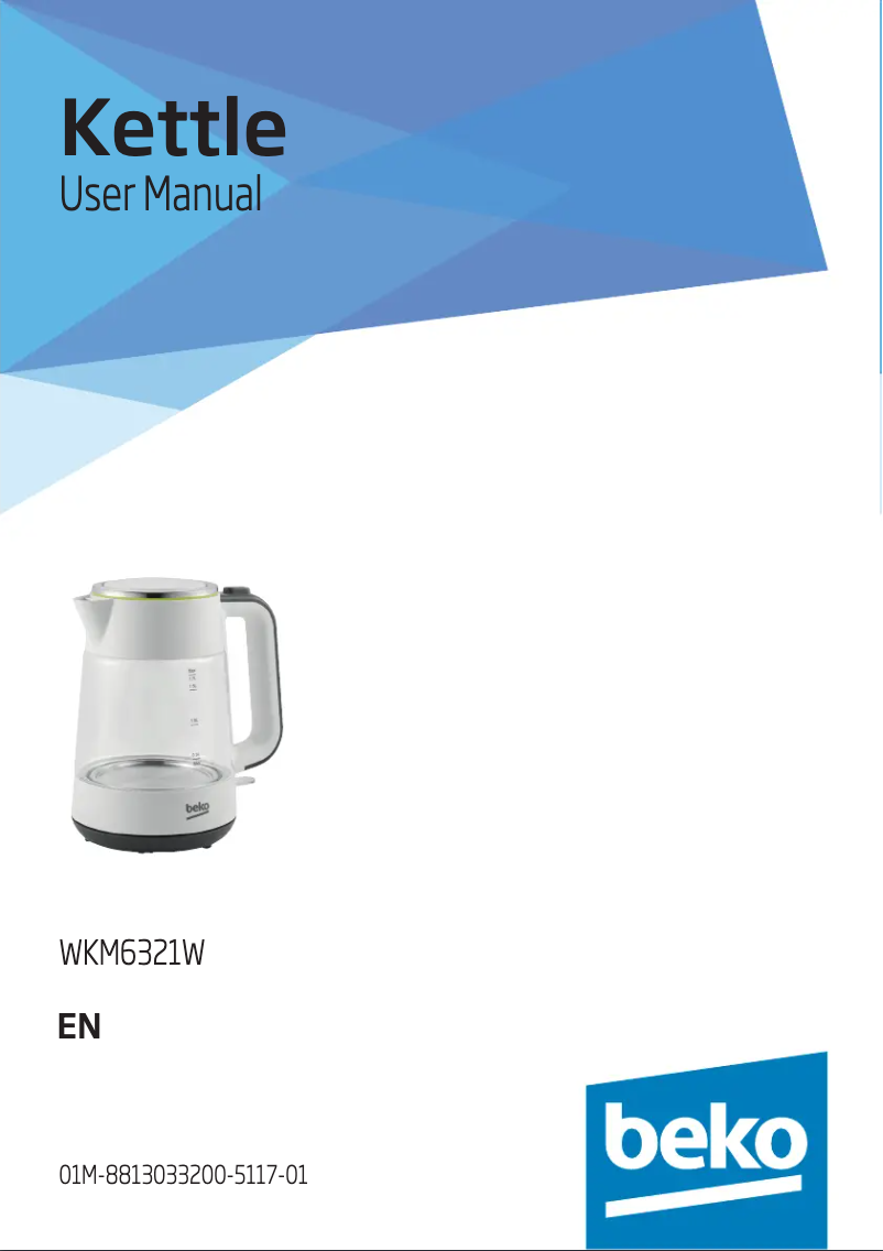 Image de la première page du manuel de l'appareil WKM6321