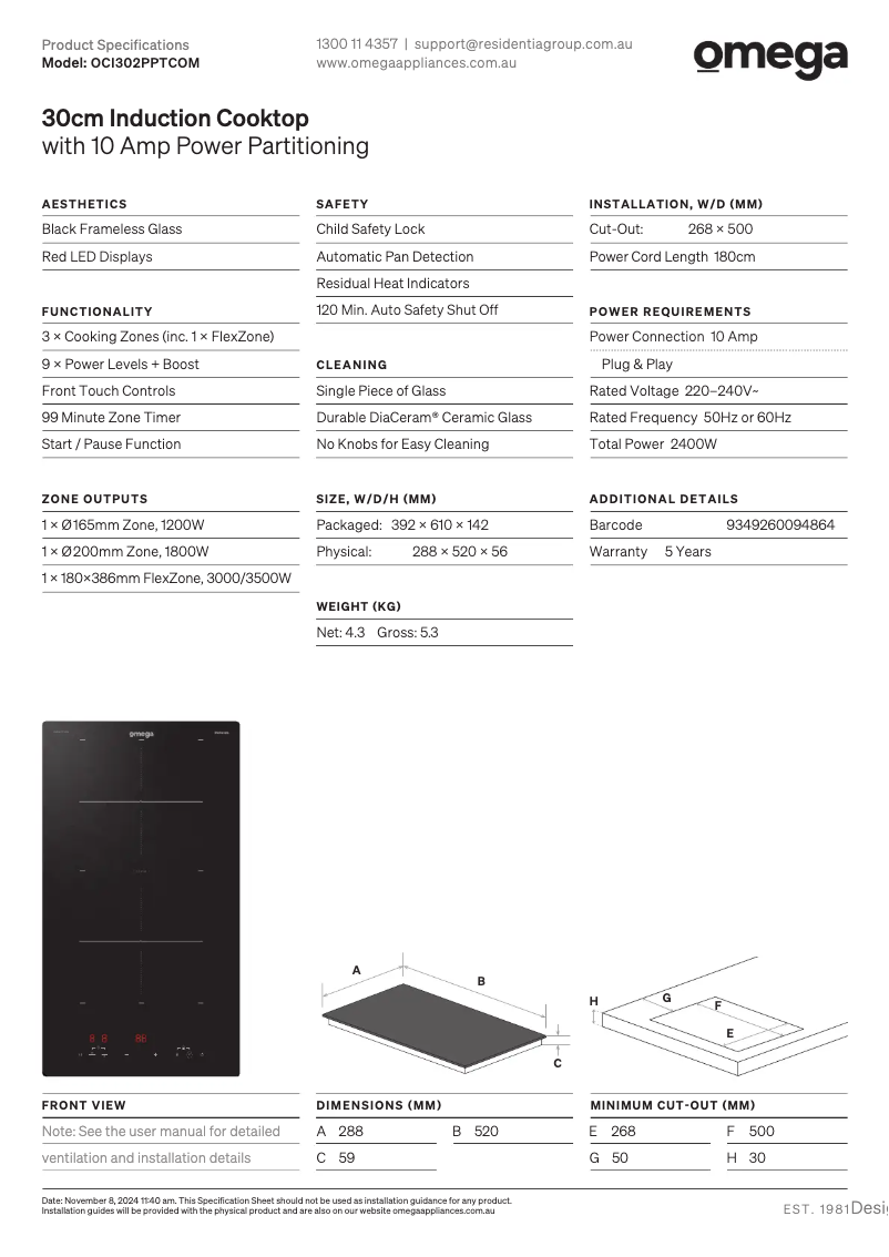 Image de la première page du manuel de l'appareil OCI302PPTCOM