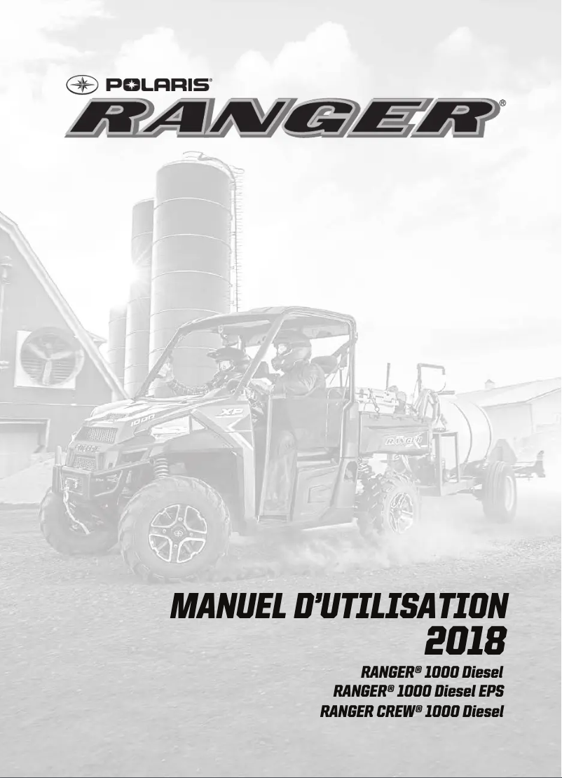 Page n°1 - Manuel utilisateur Polaris Ranger Crew 1000 Diesel (2018)