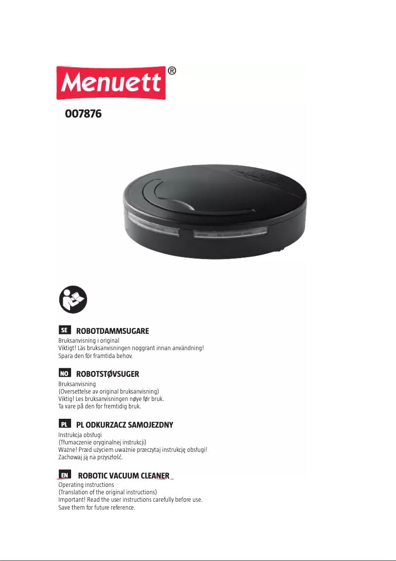 First page image of the manual for 007-876