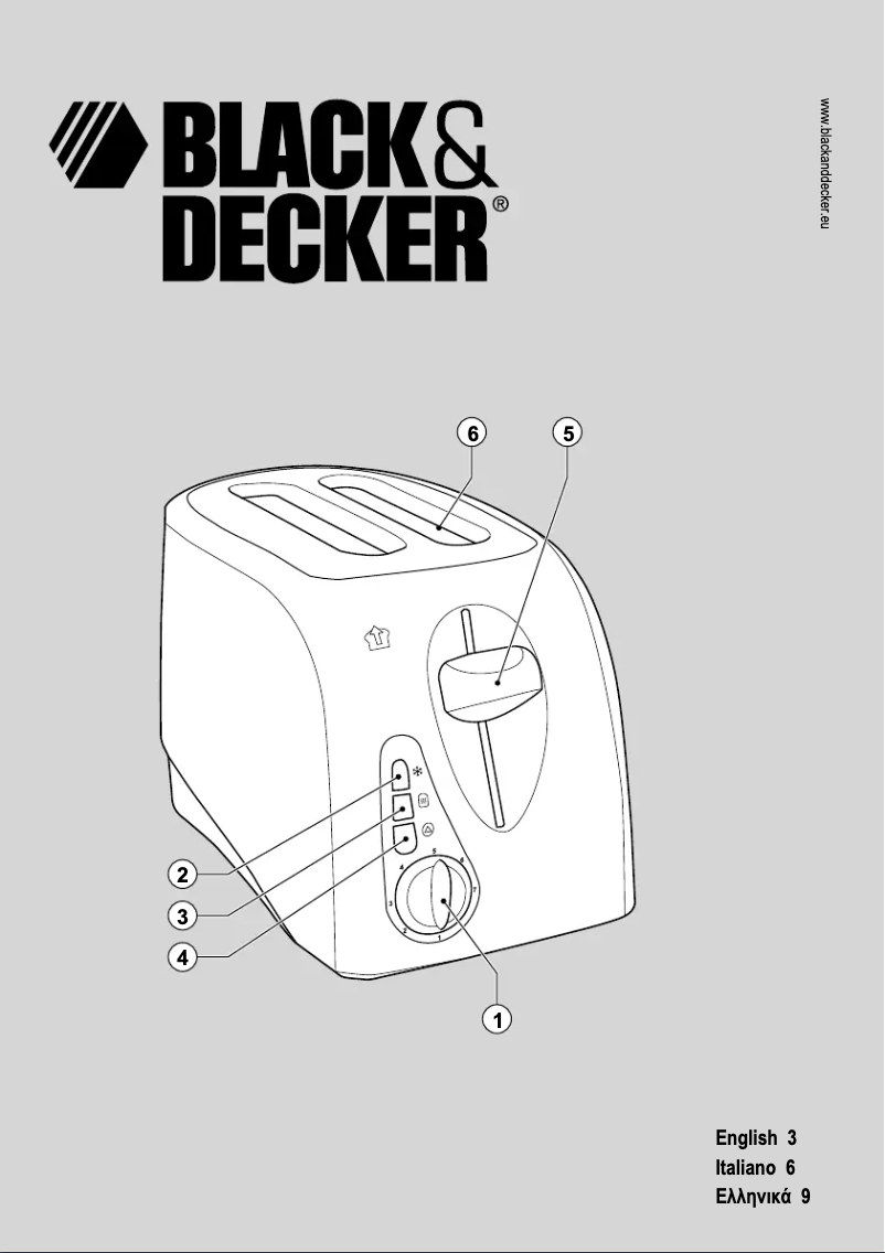 Page 1 de la notice Manuel utilisateur Black & Decker TP800