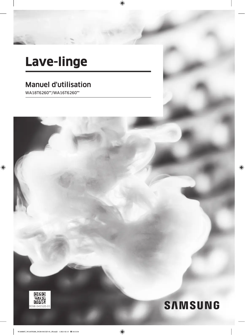 Página 1 del manual Manual de usuario Samsung WA18T6260BV