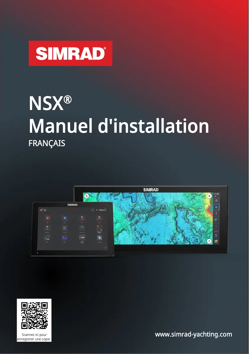 Image de la première page du manuel de l'appareil NSX