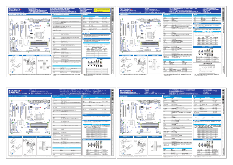 Page 1 de la notice Guide de démarrage rapide Supermicro X11SAE