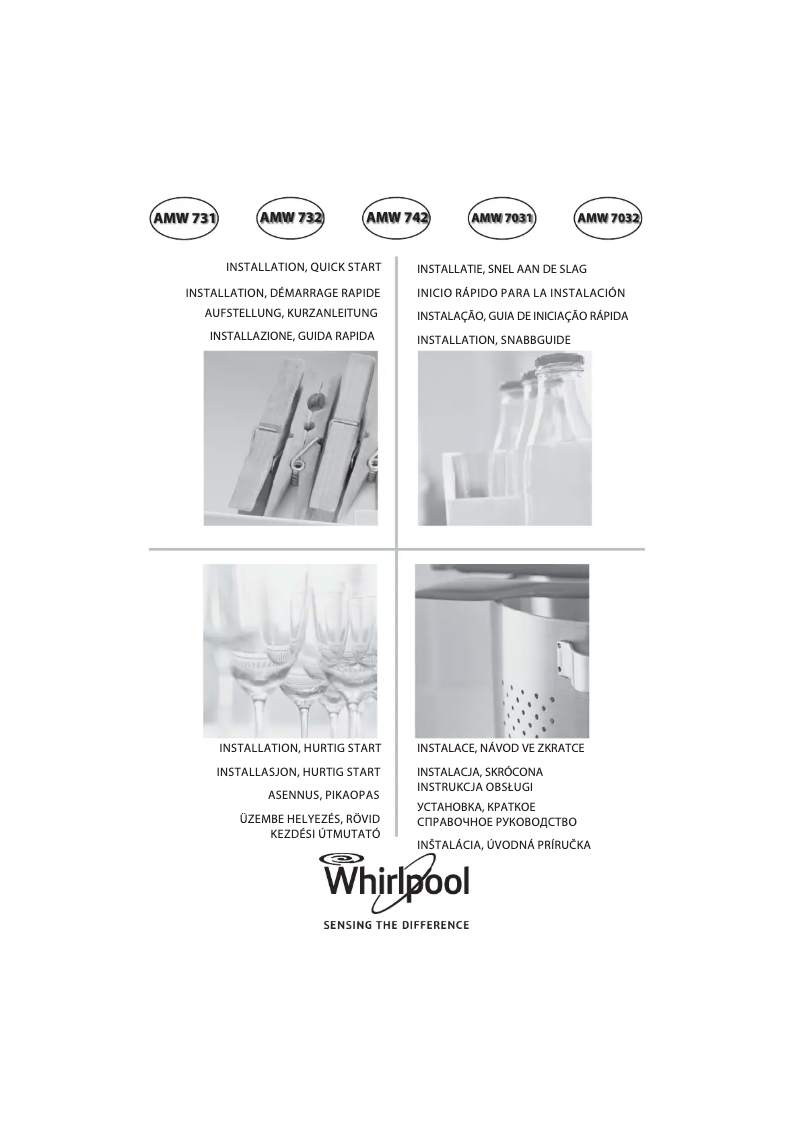 Page 1 de la notice Manuel utilisateur Whirlpool AMW 742