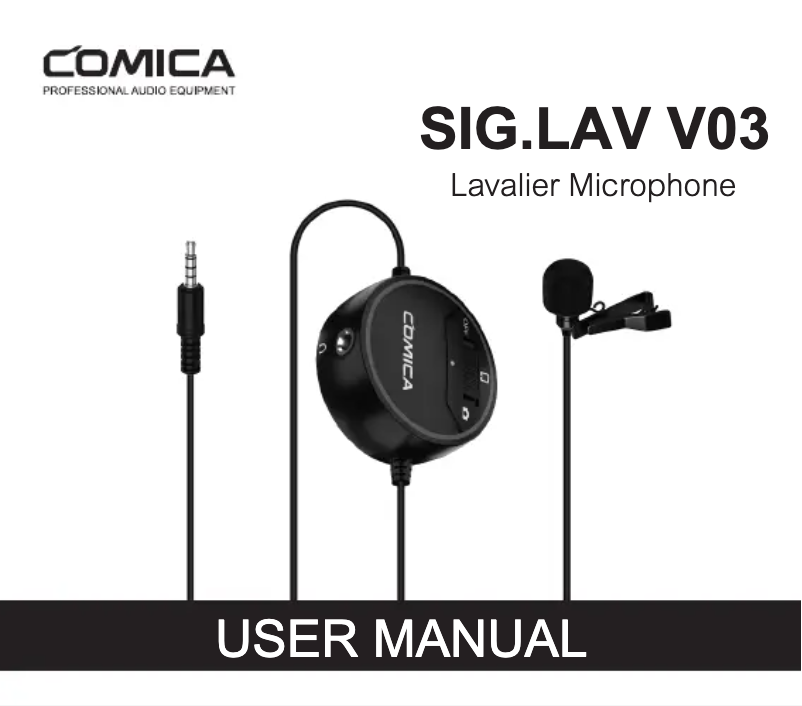 Page 1 de la notice Manuel utilisateur Comica SIG.LAV V03