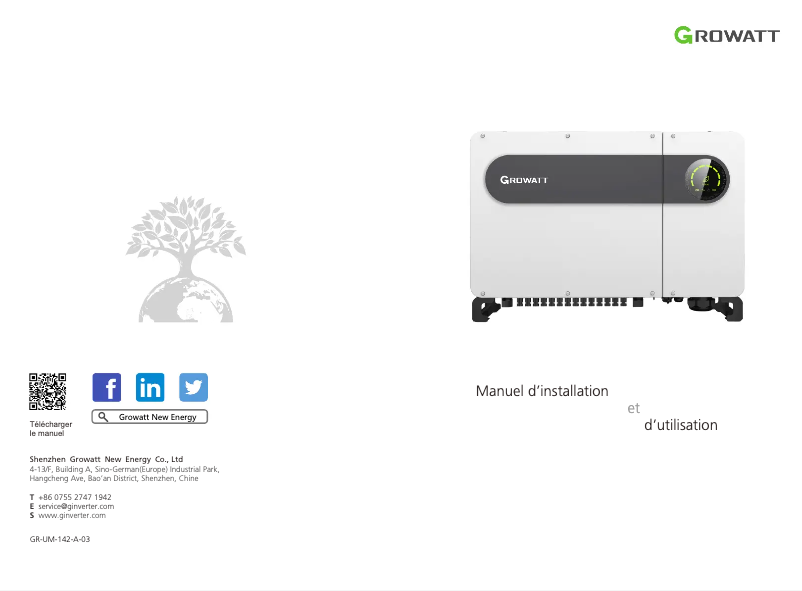 Image de la première page du manuel de l'appareil MAX 50-80KTL3 LV