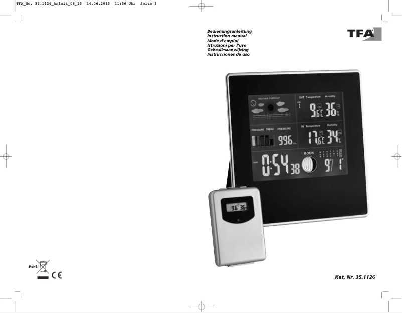 Page 1 de la notice Manuel utilisateur TFA Gallery