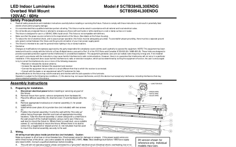 Page n°1 - Manuel utilisateur AFX Scott SCTB3840L30ENDG