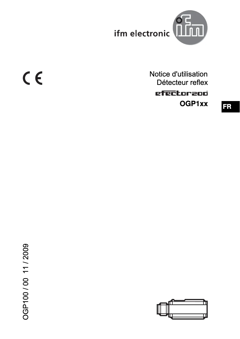 Image de la première page du manuel de l'appareil OGP101