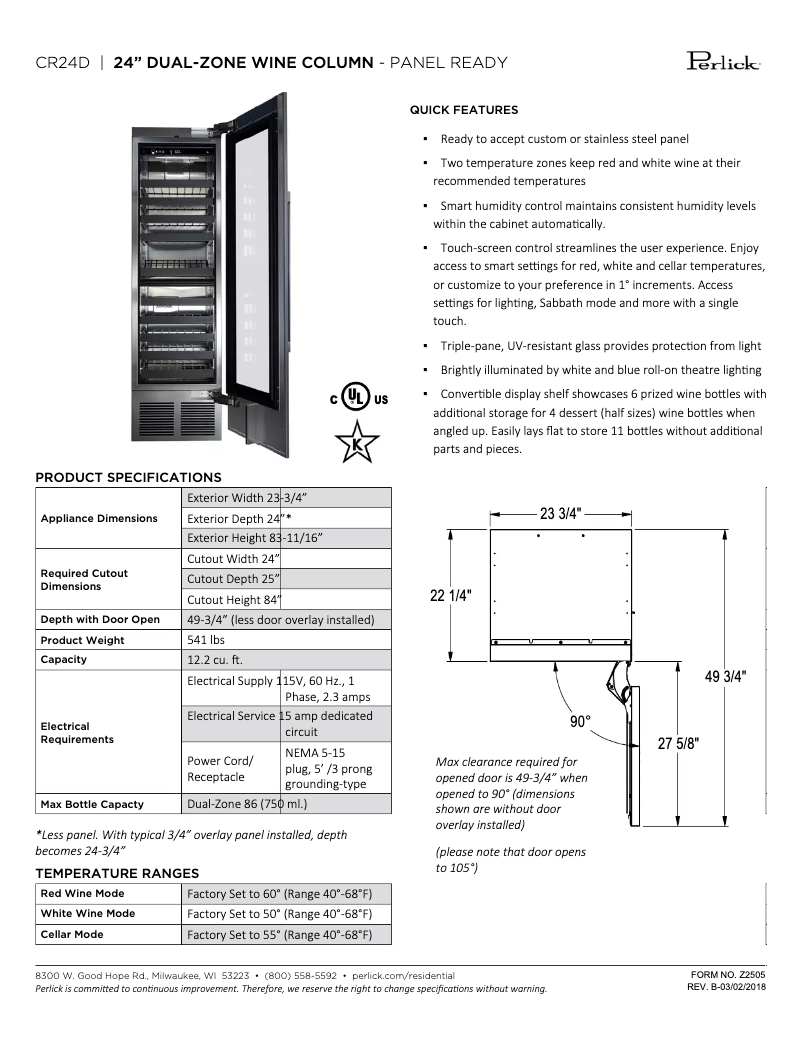 Image de la première page du manuel de l'appareil CR24D-1-4L