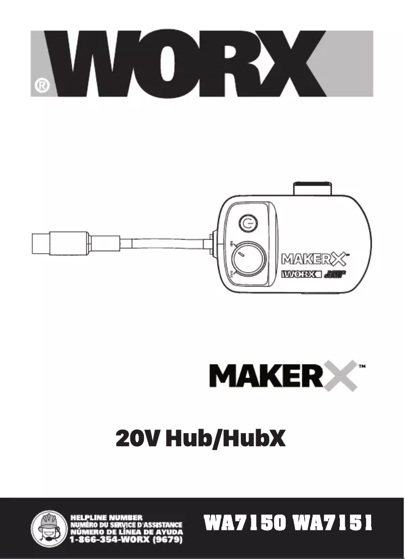 Page n°1 - Manuel utilisateur Worx WA7150