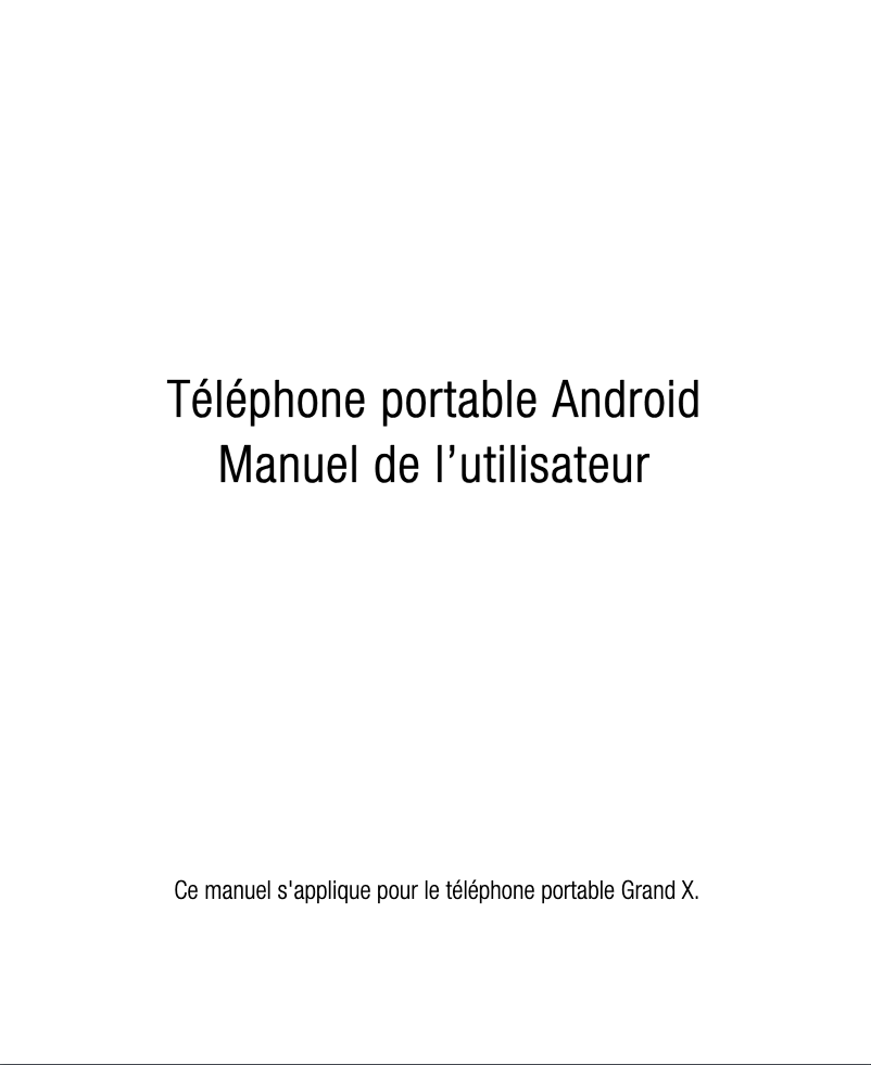 Page n°1 - Manuel utilisateur ZTE Prelude