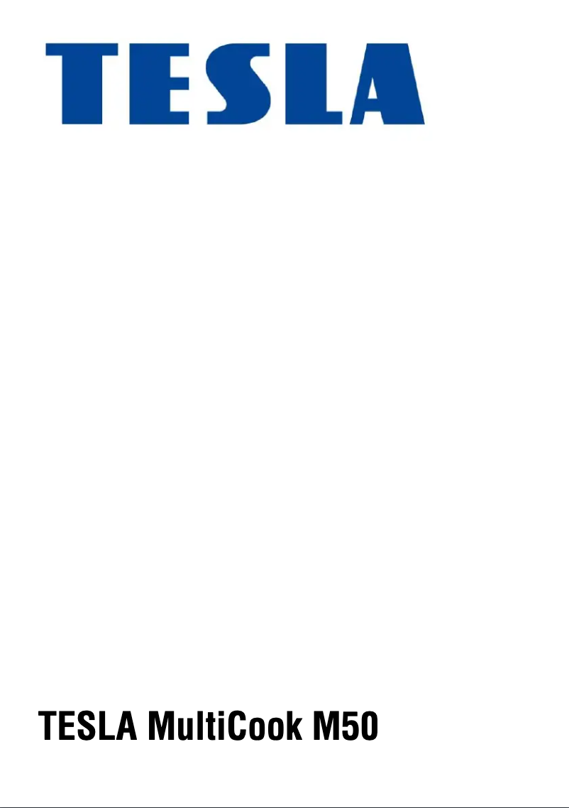 Page 1 de la notice Manuel utilisateur Tesla MultiCook M50