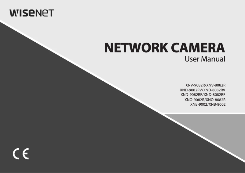 Page 1 de la notice Manuel utilisateur Wisenet XNO-9082R