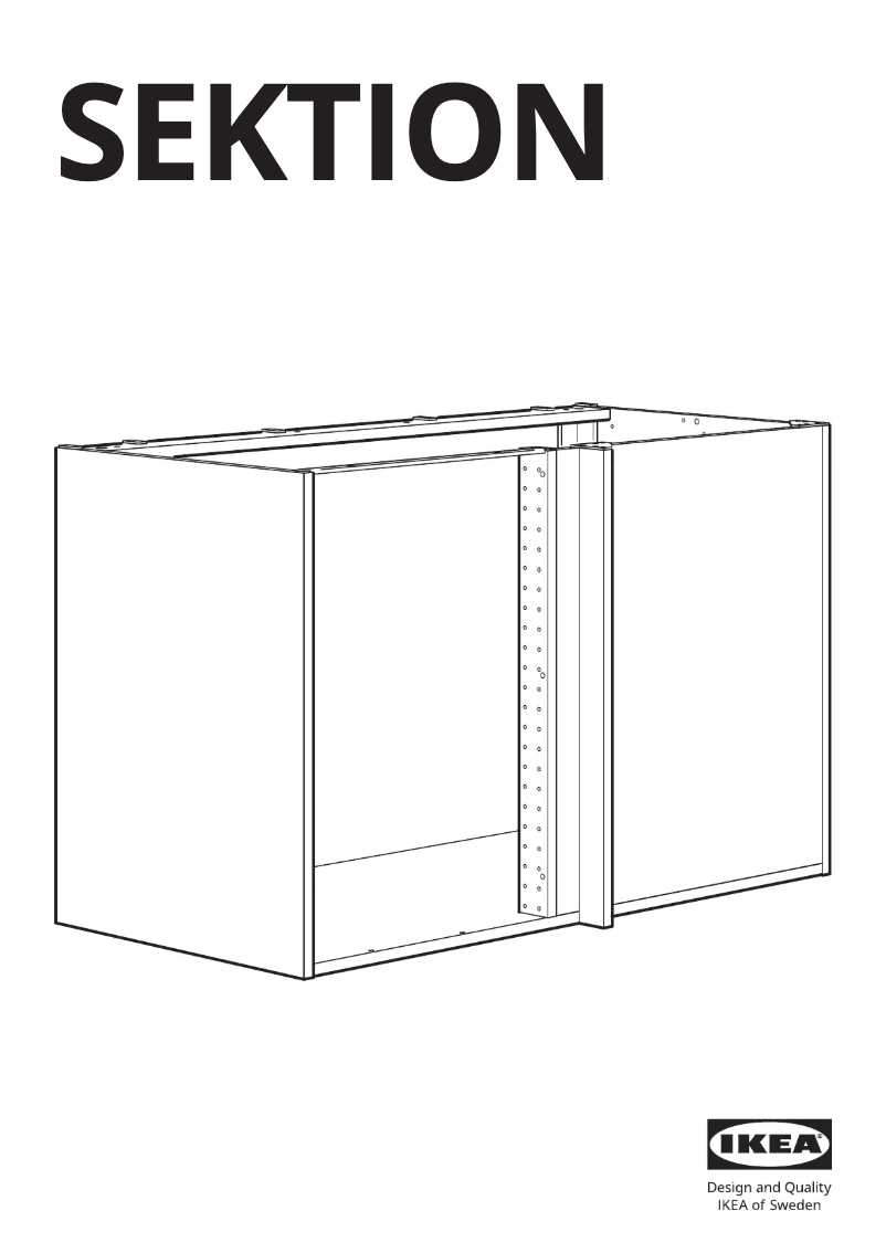 Página 1 del manual Manual de usuario Ikea SEKTION 502.655.02
