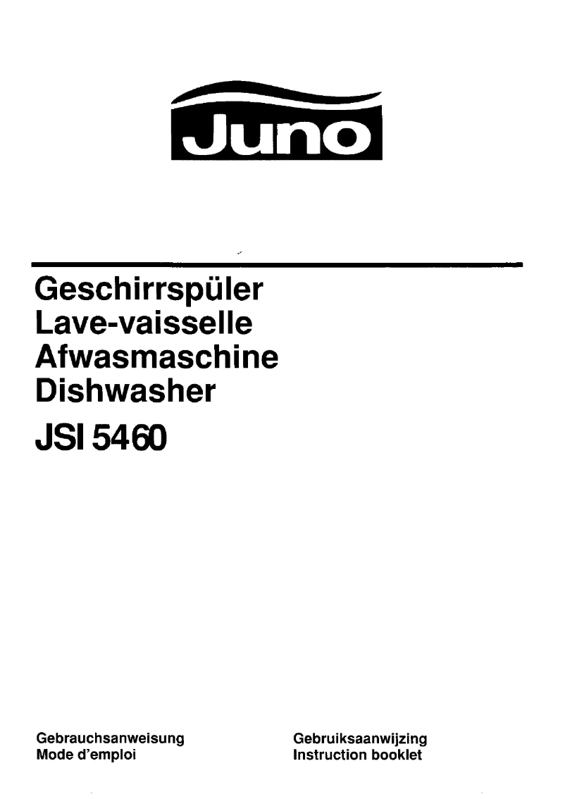 Page n°1 - Manuel utilisateur Juno JSI5460S