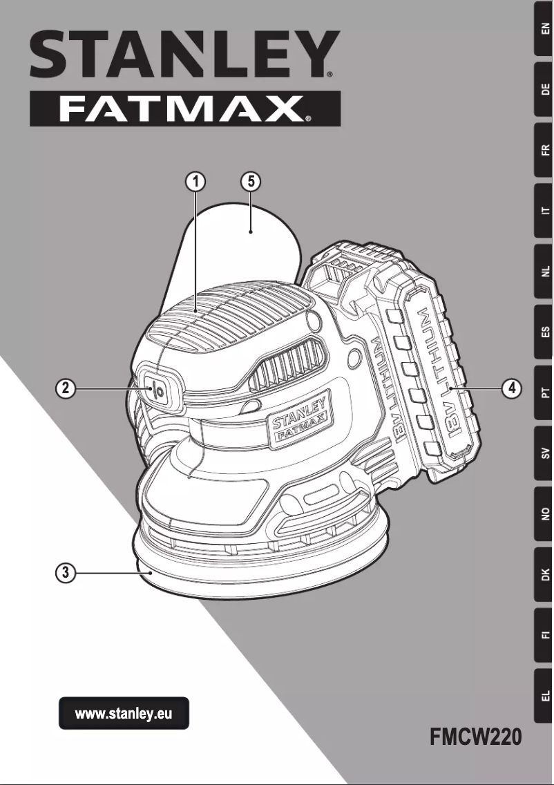 Page n°1 - Manuel utilisateur Stanley FMCW220