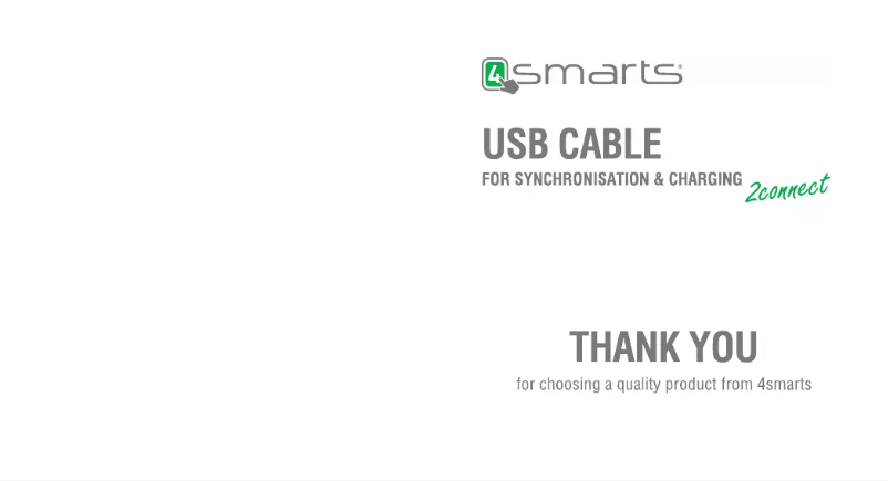 Page 1 de la notice Manuel utilisateur 4smarts RAPIDCord