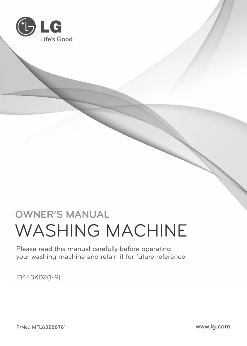 Página 1 del manual Manual de usuario LG F1443KD25