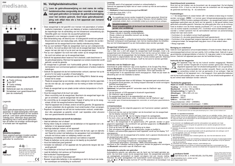 Image de la première page du manuel de l'appareil BS A41 Connect