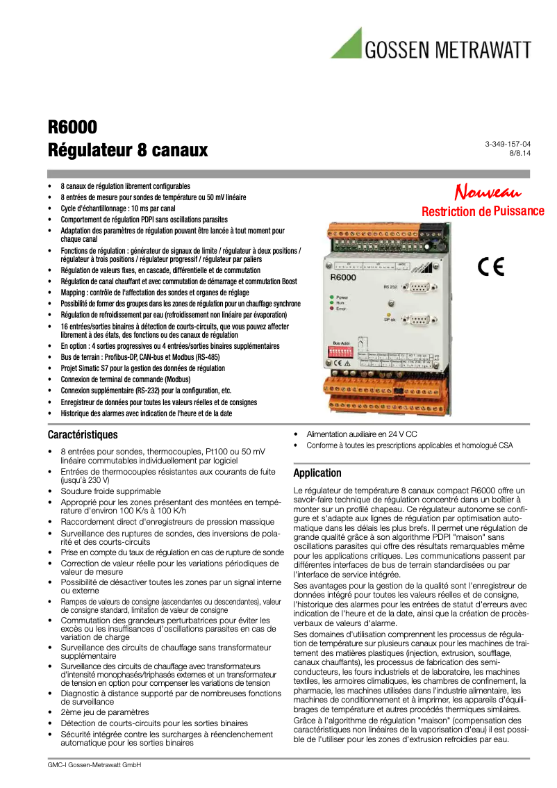 Image de la première page du manuel de l'appareil R6000