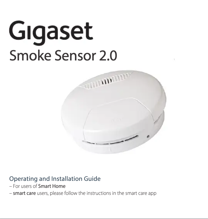 Page n°1 - Manuel utilisateur Gigaset Smoke Pack ONE X