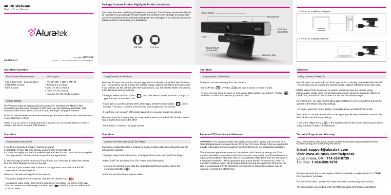 Page 1 of the manual Instruction Manual Aluratek AWC4KF