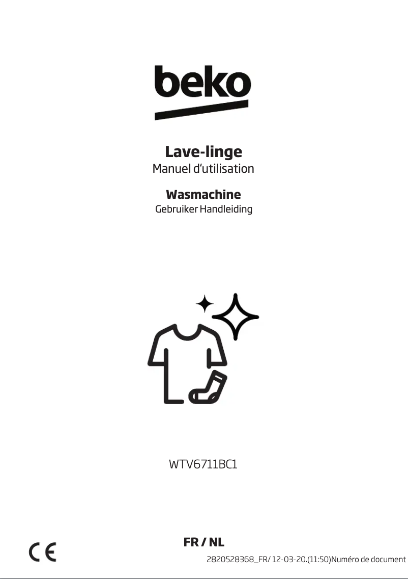 Image de la première page du manuel de l'appareil WTV6711BC1