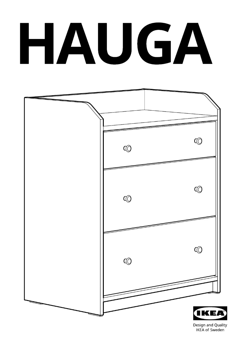 Page 1 de la notice Manuel utilisateur Ikea HAUGA 604.072.90
