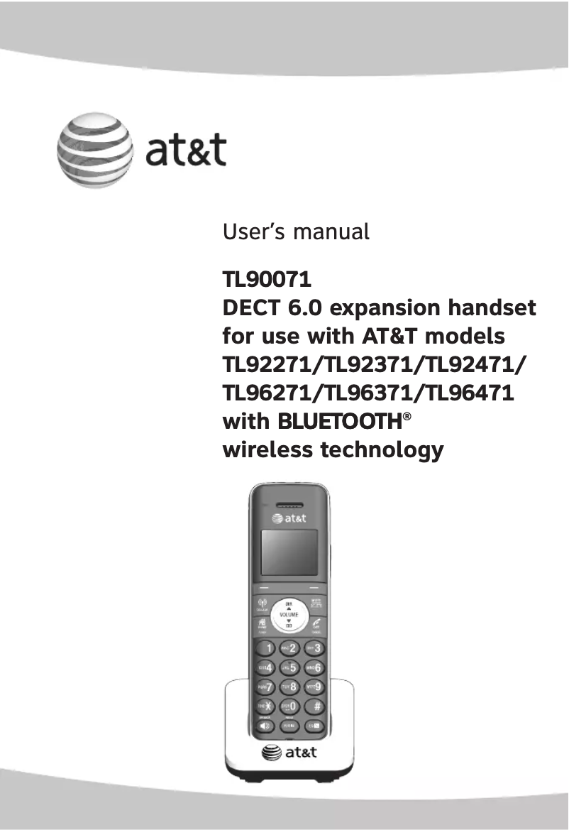 Image de la première page du manuel de l'appareil TL90071