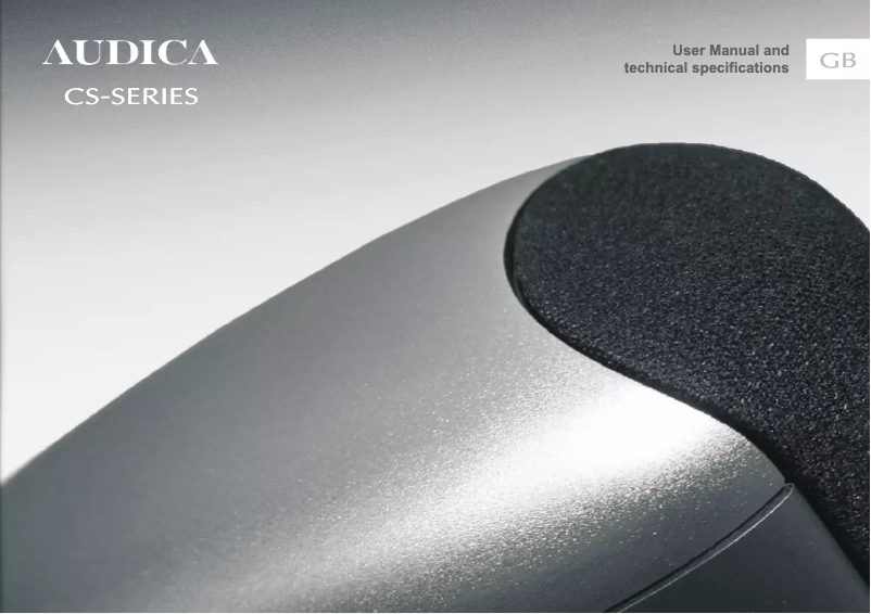 Page n°1 - Manuel utilisateur Audica CS-SUB 8