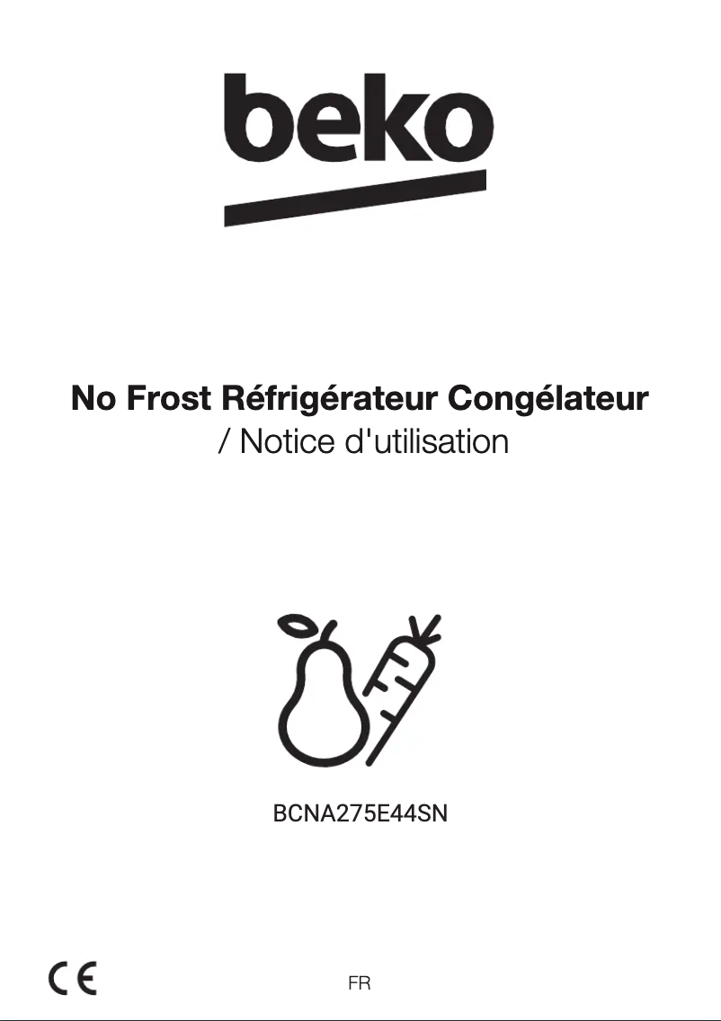Page n°1 - Manuel utilisateur Beko BCNA275E44SN