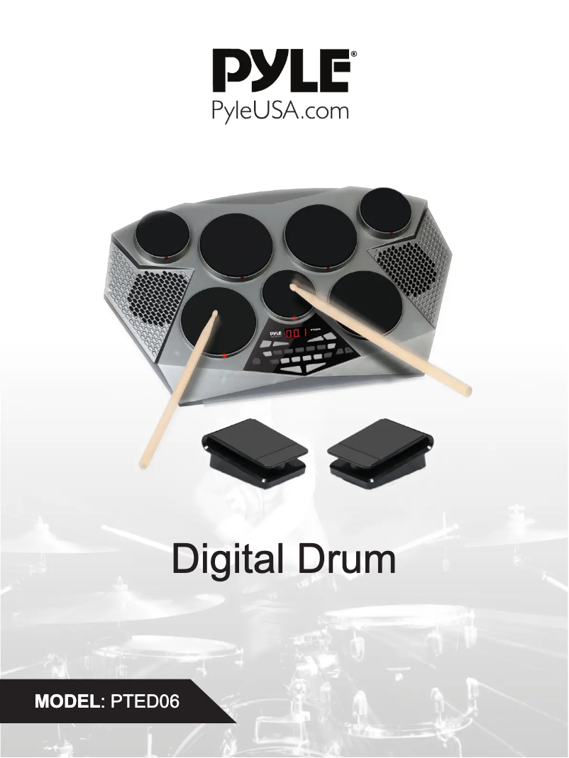 Page 1 de la notice Manuel utilisateur Pyle PTED06