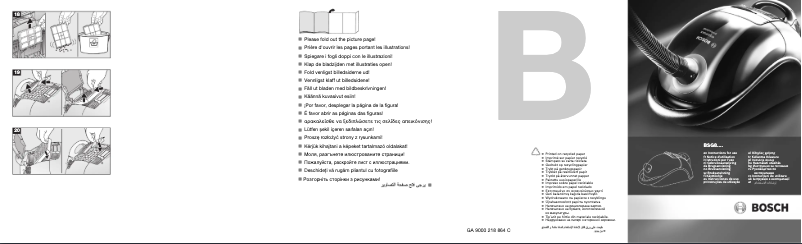 Page n°1 - Manuel utilisateur Bosch BSG 81623