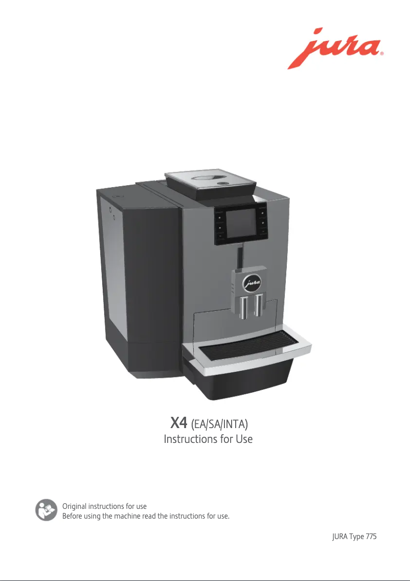 Image de la première page du manuel de l'appareil X4