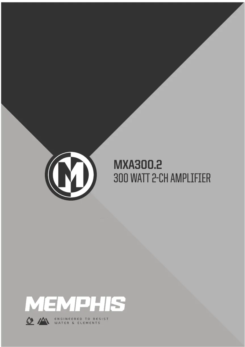 Page n°1 - Manuel utilisateur Memphis Audio MXA300.2