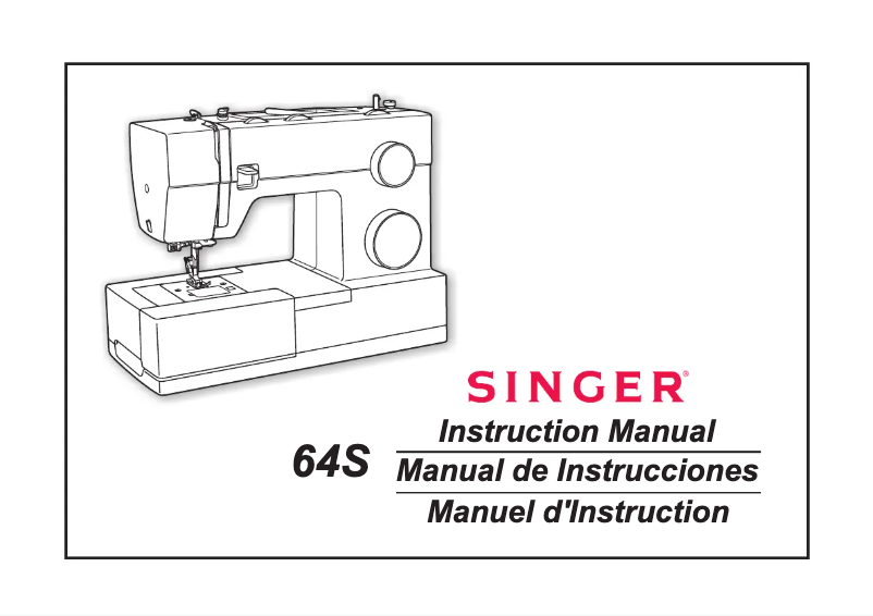 Page 1 de la notice Manuel utilisateur Singer Heavy Duty 64S